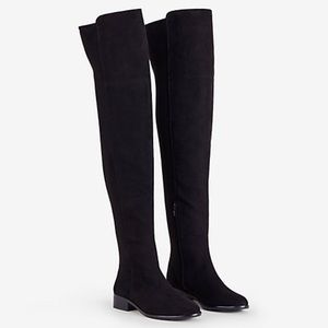 Ann Taylor OTK Black Suede Boots